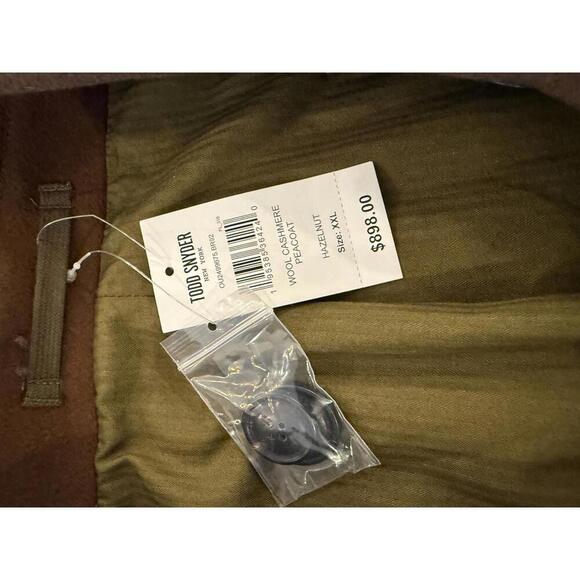 Todd Snyder Virgin Wool & Cashmere Blend Lined Luxe Peacoat NWT $895 - Picture 6 of 10